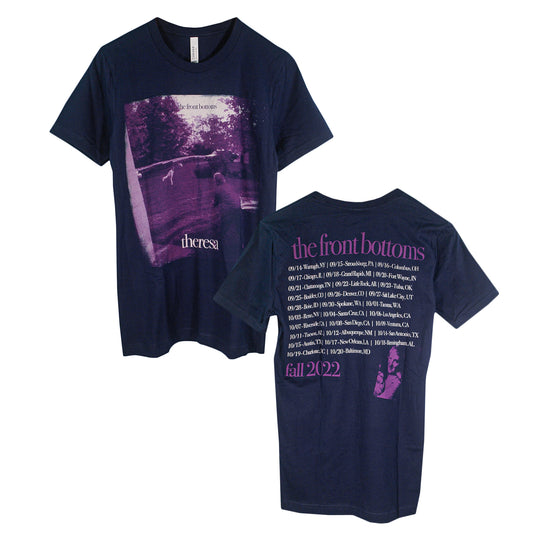 The Front Bottoms - Fall 2022 Tour - Theresa Navy - T-Shirt  front and back