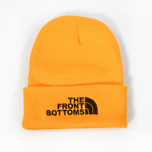 the front bottoms Lines - Gold Winter Beanie